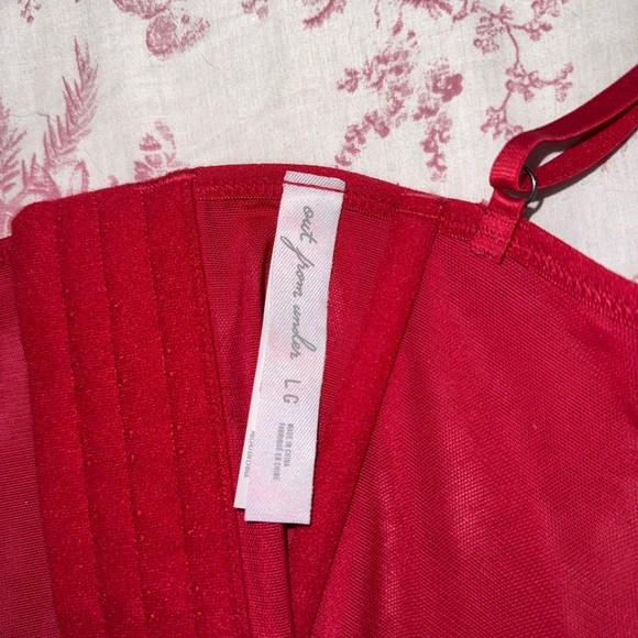 Urban Outfitters Out From Under Red Corset NWOT - Picture 3 of 4